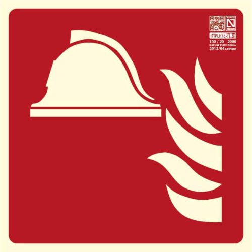 Brandschutzzeichen, Mittel u. Geräte Brandbekämpfung, ASR/ISO, 15x15 cm